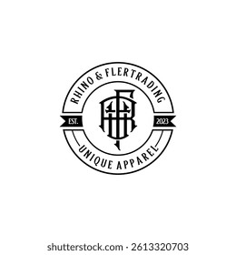 RUF  letters logo design templete 