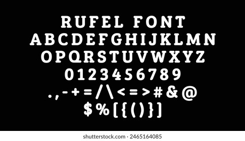 Rufel is a rounded slab serif display font. With medium stroke, fun character with a bit of ligatures and alternates. To give you an extra creative work.