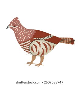 Ruffed grouse icon clipart avatar logotype isolated illustration