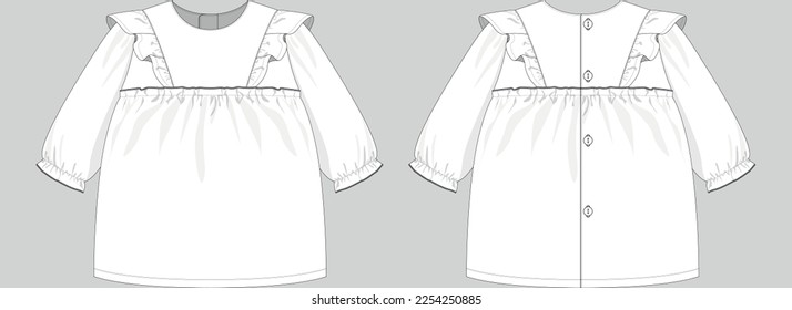 Ruffle Dress
Baby Girls Dress
Front and Back Dress
Cads for Baby Girls
Silhouette for Baby Girls