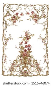 alfombra, ántica, antigua, vectorial, rosas, alfombra francesa, alfombra frenética, rosas antánticas, rosas antiguas, cortina de tul, cortina de diseño, estampado, floral, flores,