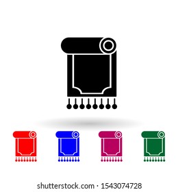 Rug, carpet multi color icon. Simple thin line, outline vector of ramadan icons for ui and ux, website or mobile application
