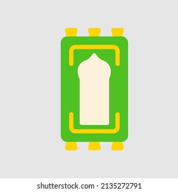 Rug icon in flat style about ramadan, use for website mobile app presentation