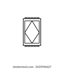 ícone de tapete ilustração elemento design