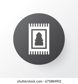 Rug Icon Symbol. Premium Quality Isolated Prayer Carpet Element In Trendy Style.