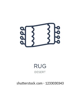 Rug icon. Trendy flat vector Rug icon on white background from Desert collection, vector illustration can be use for web and mobile, eps10