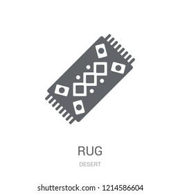 Rug icon. Trendy Rug logo concept on white background from Desert collection. Suitable for use on web apps, mobile apps and print media.