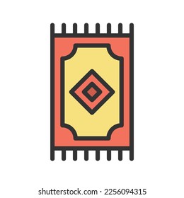Rug Icon vector image. Suitable for mobile apps, web apps and print media.