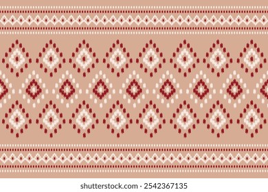 Rug ikat pattern Aztec style. Ethnic oriental seamless pattern in tribal. folk embroidery, American, Mexican for fabric, carpet, textile, clothing, batik, motif.