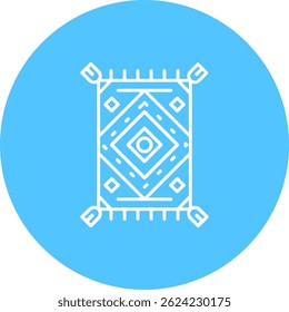 Rug Line vector Icon Design