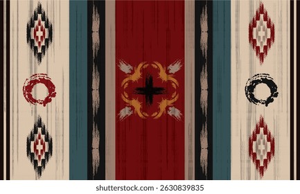 Rug pattern, carpet brush design Navajo Boho tribal texture,Ink carpet pattern, flora motif,grometric. Rug design elegance, decor living ,native african pattern,Navajo south woven carpet illustration.