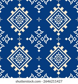 Padrão de tapete. Design de tapete. Navajo tribal vetor padrão sem emenda. Estilo de decoração étnica sul-ocidental da América Nativa. Ornamento indiano Ornamento geométrico Boho, orientel, tapete, Tapete tecido.