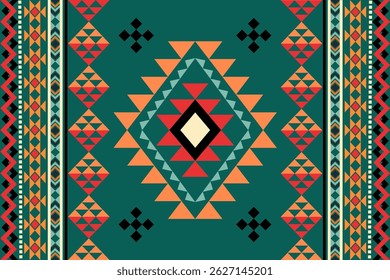 Rug pattern. Carpet design.Navajo pattern Native America South Western ethnic decor style. tribal vector seamless pattern. Indian ornament Boho geometric ornament,orientel, rug,Woven carpet.