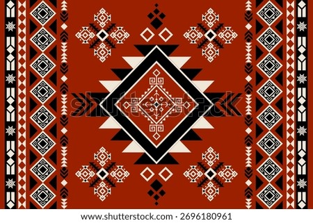 Rug pattern. Carpet design.Navajo pattern Native America South Western ethnic decor style. tribal vector seamless pattern. Indian ornament Boho geometric ornament,orientel, rug,Woven carpet.