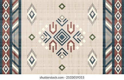 Rug pattern Navajo boho, carpet design tribal carpet pattern,Native American,motif geometric.Rug design design for decor.Rug pattern blanket,woven carpet illustration.boho geometric,Aztec ethnic decor