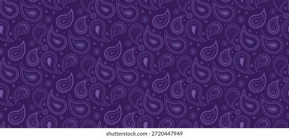 Alfombra sin costuras a la ropa elegante. Clásica tribal un Horizontal de moda. Imagen de la hoja de envoltura de repetición. Buta intrincada seda de Vector.
