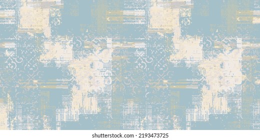 Rug seamless texture with ethnic pattern, fabric, grunge background, boho style pattern,