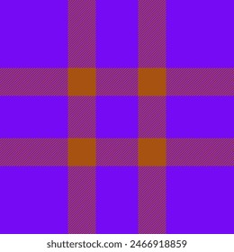 Alfombra textil textura de fondo, falda sin patrón a cuadros. Tejido de cuadros de Vector tartán desnudo en colores brillantes y anaranjados.