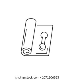 Rug for training icon. Simple element illustration. Rug for training symbol design template. Can be used for web and mobile on white background