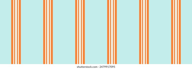 Rug vector fabric vertical, composition textile pattern lines. Fabric texture seamless stripe background in orange and light colors palette.