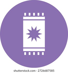 Ilustración de diseño de icono de Vector de alfombra