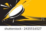 Rugby abstract background design for banner, poster, flyer template. The sport concepts