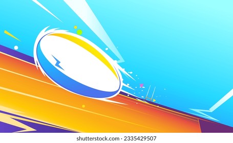 Rugby abstract background design for banner, poster, flyer template. The sport concepts