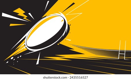 Rugby abstract background design for banner, poster, flyer template. The sport concepts