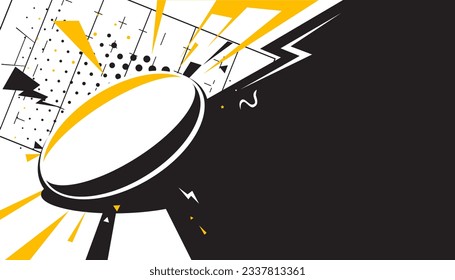 Rugby abstract background design. Sports concept