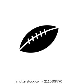 Rugby, American Football, Ball Solid Icon Simple Design Concept Suitable For Any Purposes