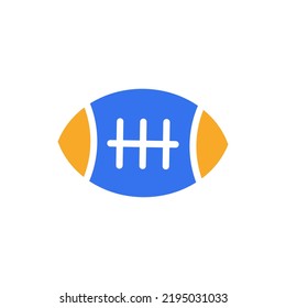 Rugby, American Football Icon For American Soccer Club Vector Symbol
