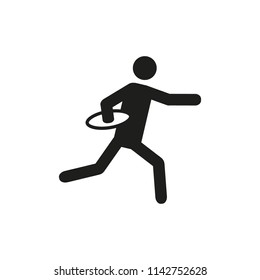 Rugby or american football icon. Vector.