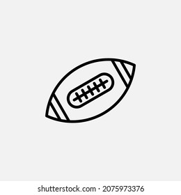 Rugby, American football line icon, vector, illustration, logo template. Suitable for many purposes.
