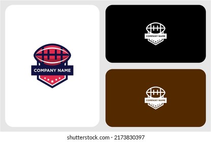 Rugby, american football logo template