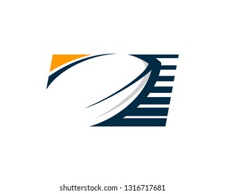 Rugby ball Abstract