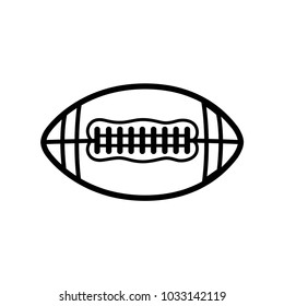 Rugby Ball - American Foot Ball Icon Vector