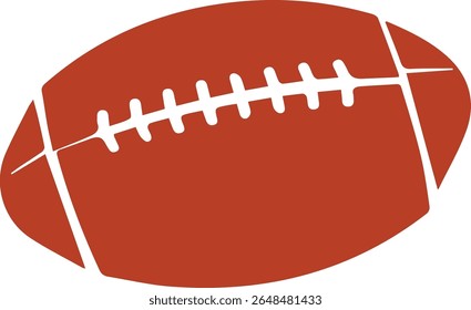 Rugby ball American football oval icon vector illustration