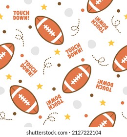 Rugby ball cartoon pattern backgrounds