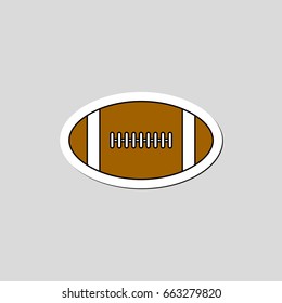 rugby ball cartoon vector