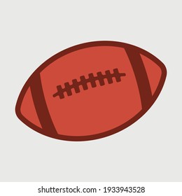 Rugby Ball Clipart Printable Vector Design 