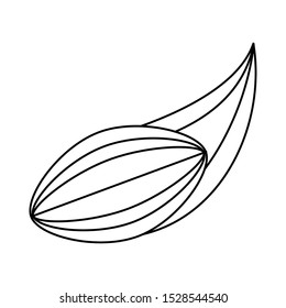 rugby ball flying out over white background, vector illustration