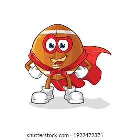rugby ball heroes vector. cartoon character