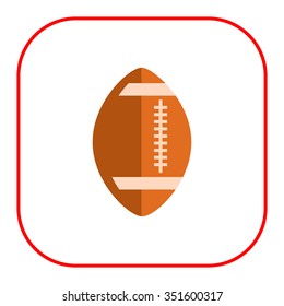 Rugby ball icon
