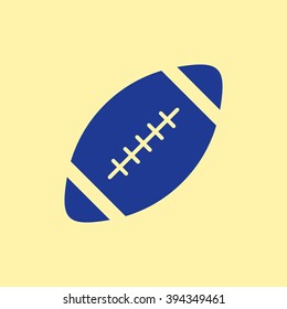 Rugby Ball Icon.