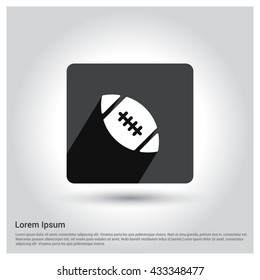 Rugby ball icon 