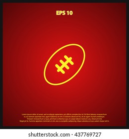 rugby ball icon