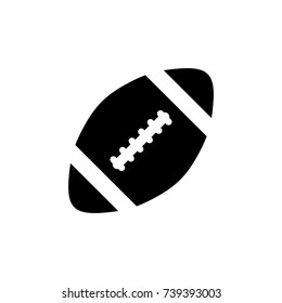 Rugby ball icon , American football icon .black sign design