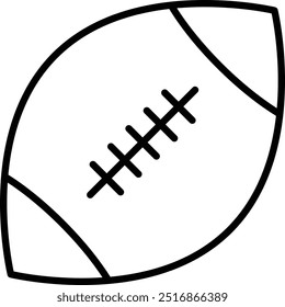 Diseño del icono de la pelota de rugby para el Uso comercial personal