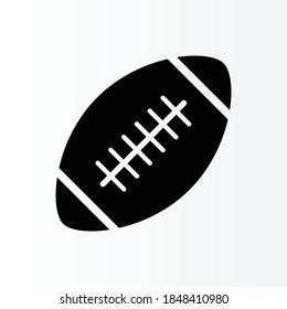 Rugby ball icon design vector for multiple use 