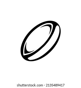 rugby ball icon design vector template